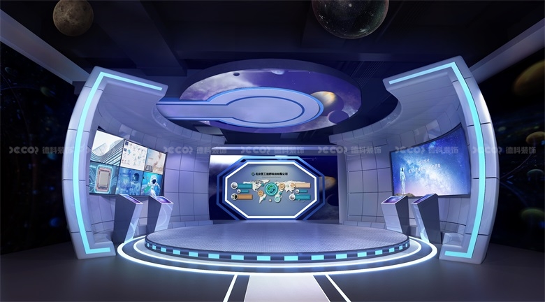 在企業(yè)展館設(shè)計中，如何合理利用空間分隔和展示區(qū)域劃分？