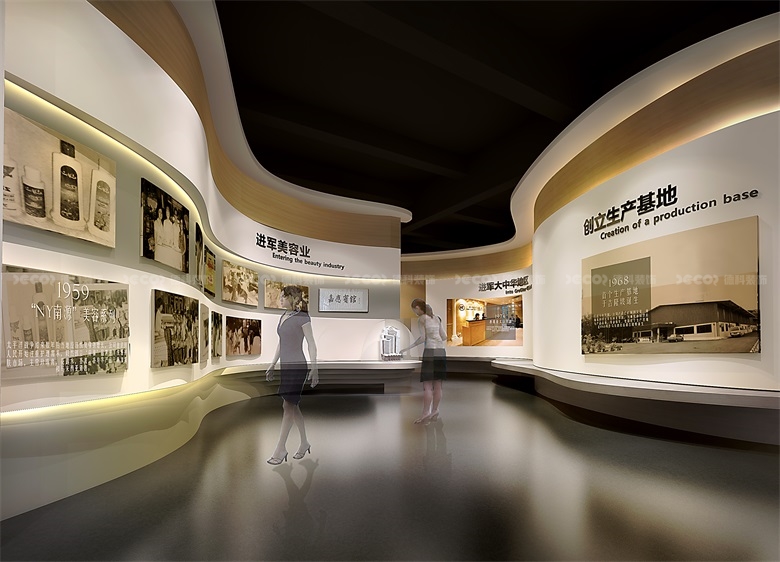 如何在企業(yè)傳統(tǒng)靜態(tài)展館裝修中展示企業(yè)的歷史？