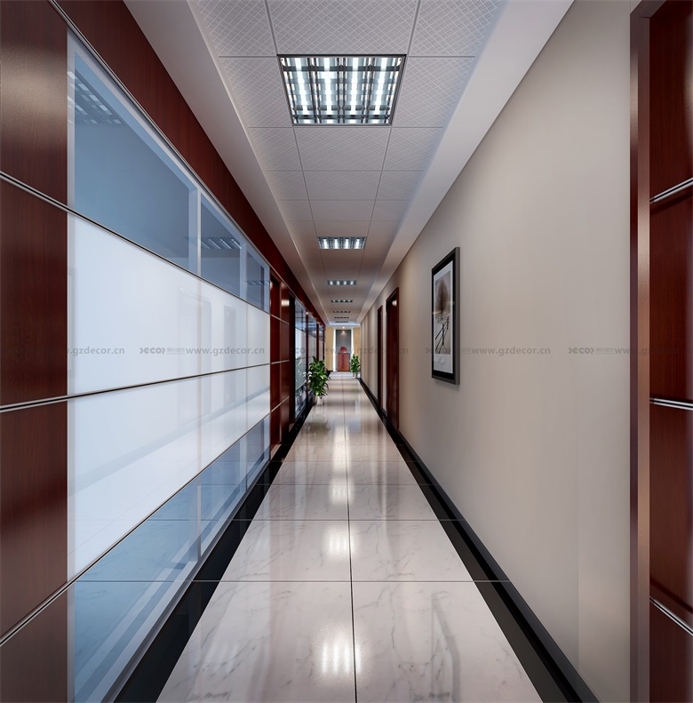 乙級寫字樓裝修玻璃隔斷內(nèi)走線方式